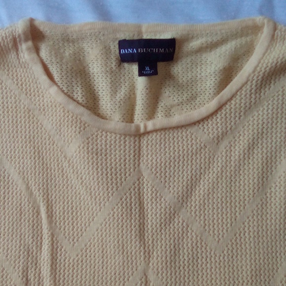 Dana Buchman Yellow Top - Picture 2 of 4